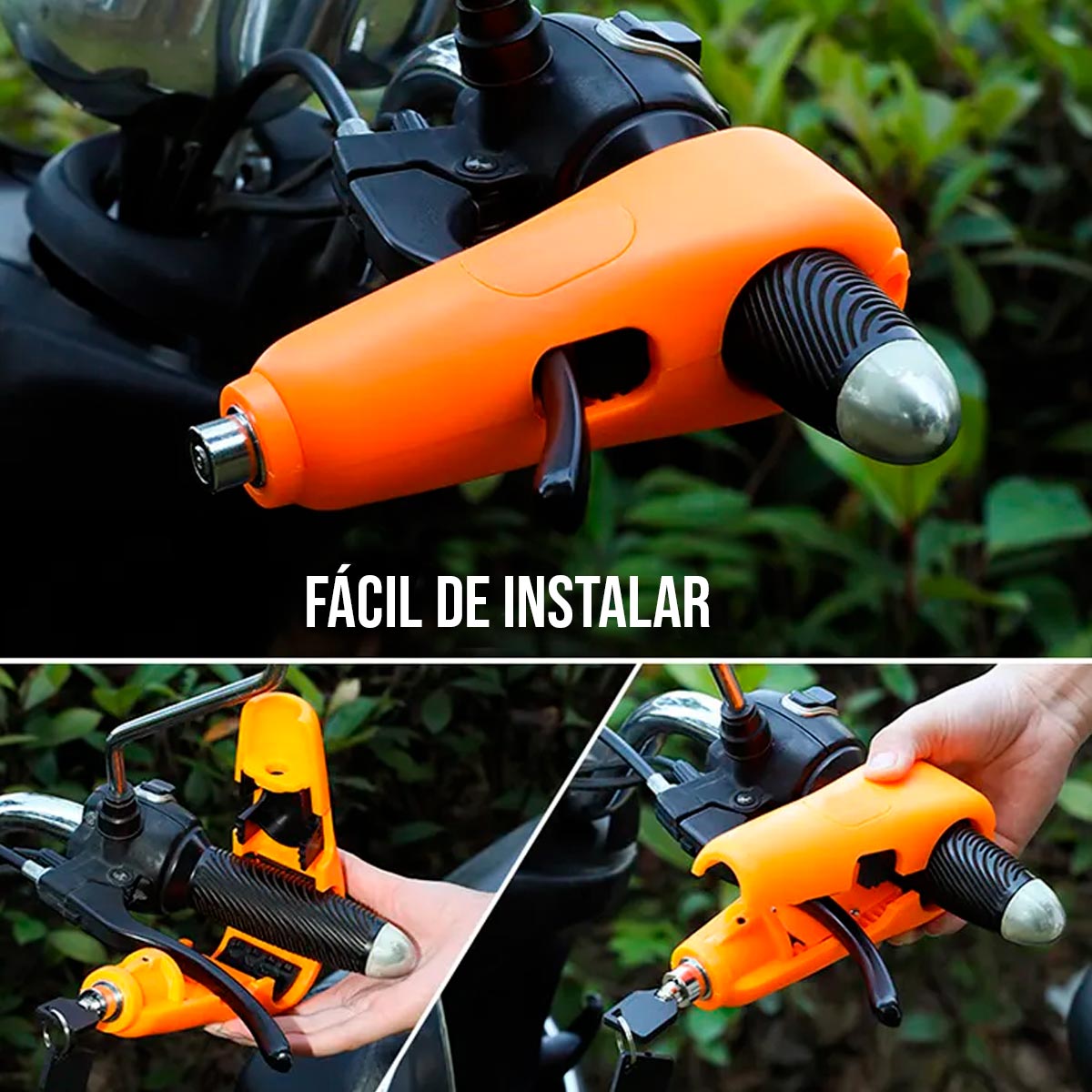 Miniatura 3 de Candado Bloqueo Manillar Moto MX03-267